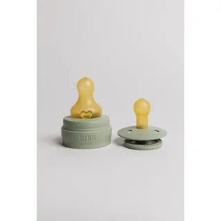 Fles - Slow Flow - 120 ml - Glas/Latex - Sage von BIBS in Grün – Produktfoto 4 von 5