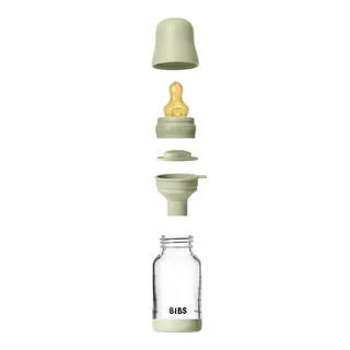 Fles - Slow Flow - 120 ml - Glas/Latex - Sage von BIBS in Grün – Produktfoto 5 von 5