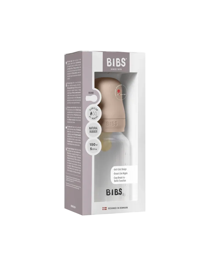 Fles - Slow Flow - 150 ml - Latex - Blush von BIBS in Rosa – Produktfoto 3 von 3
