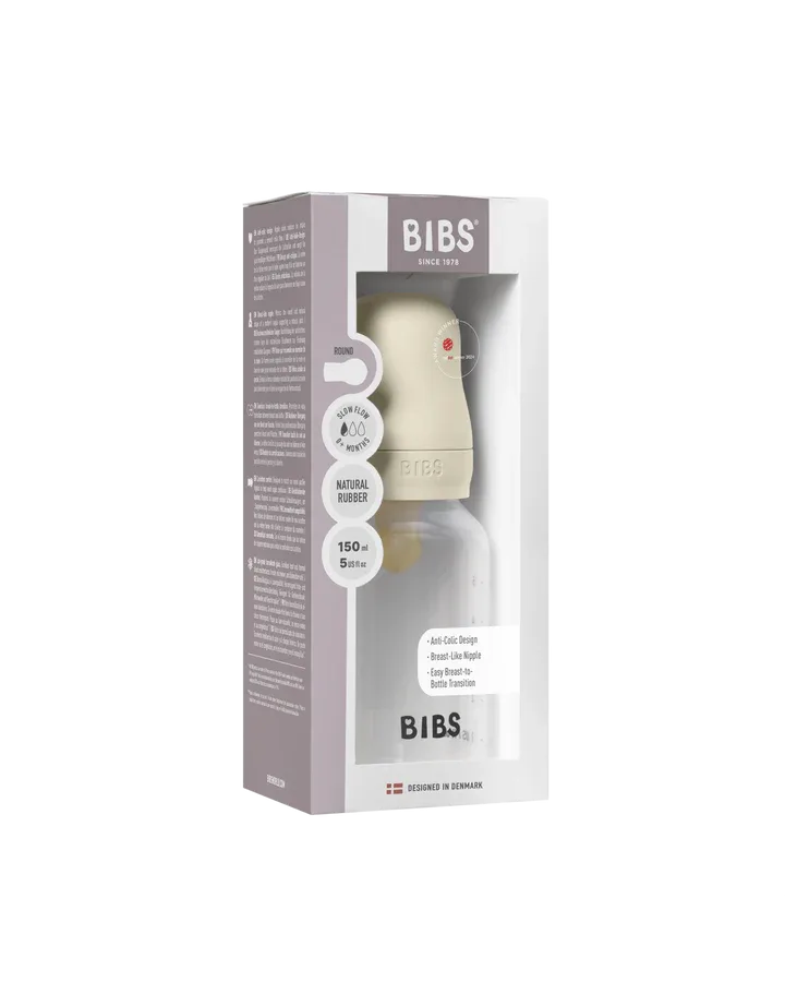 Fles - Slow Flow - 150 ml - Latex - Ivory von BIBS in Wit off white – Produktfoto 4 von 4