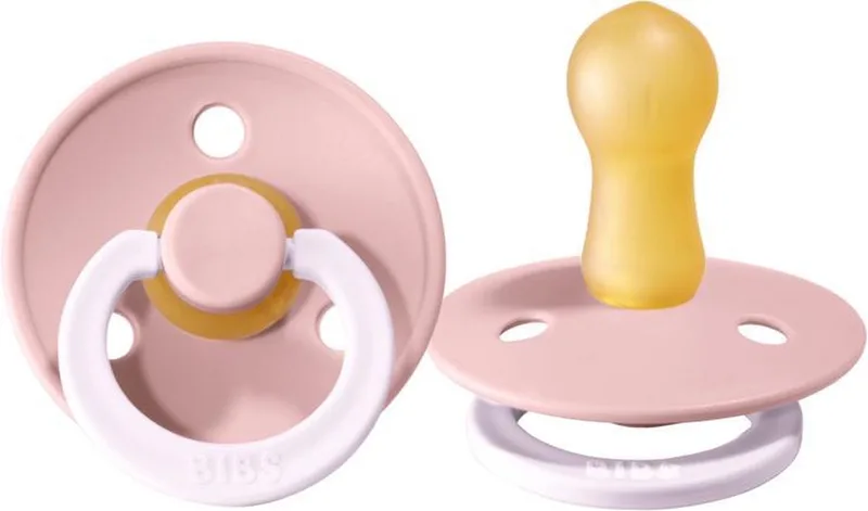 Fopspeen 0-6 maanden | Maat 1 | T1 | (1 stuk) de BIBS en Glow in the dark Blush – photo produit
