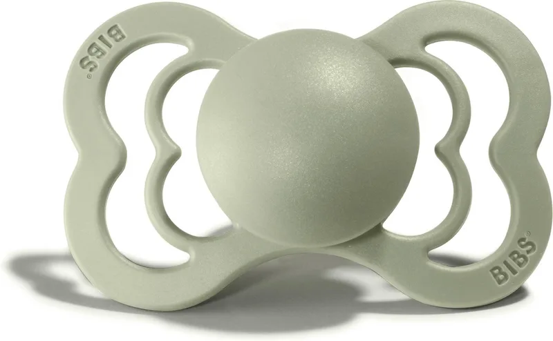 Fopspeen - 1 stuk - Stage 2 - Natural speen - Latex van BIBS in Sage – productfoto