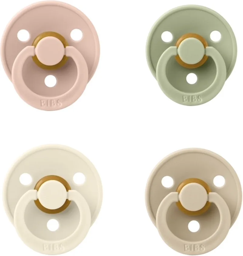 fopspeen 18+ maand set 4 stuks maat 3 by BIBS in Blush, Ivory, Sage en Vanilla – product photo