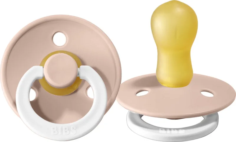 Fopspeen 18mnd+ Glow Blush de BIBS en Glow in the dark BLUSH – photo produit
