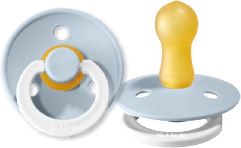 Fopspeen 6-18 maanden Glow in the Dark Baby Blue | Maat 2 | T2 | (1 stuk) de BIBS en Glow in the Dark Baby-Blue – photo produit