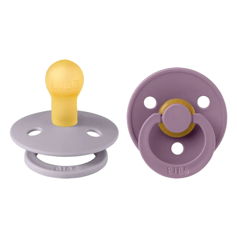 Fopspeen Bibs mauve/fossielgrijs 0-6mnd 2 st. van BIBS – productfoto