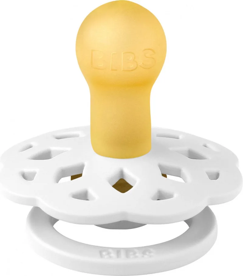 Fopspeen Boheme 0-6mnd White de BIBS en Blanc – photo produit