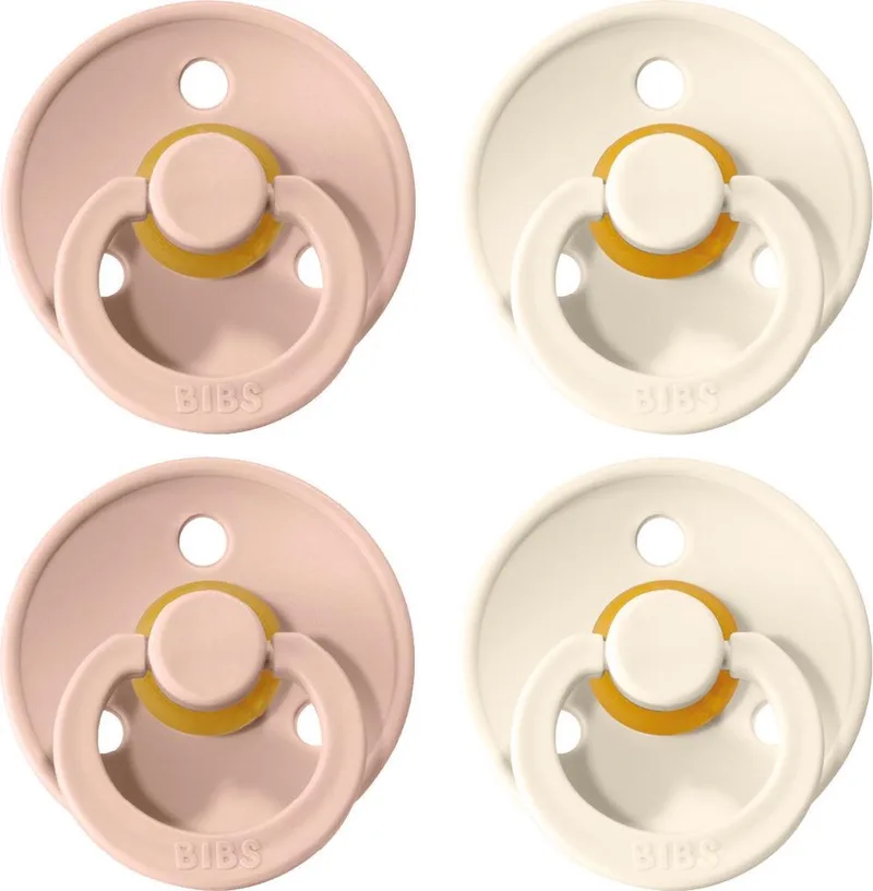 Fopspeen - Maat 2 (6-18 maanden) - 4 stuks de BIBS en Ivory en Blush – photo produit