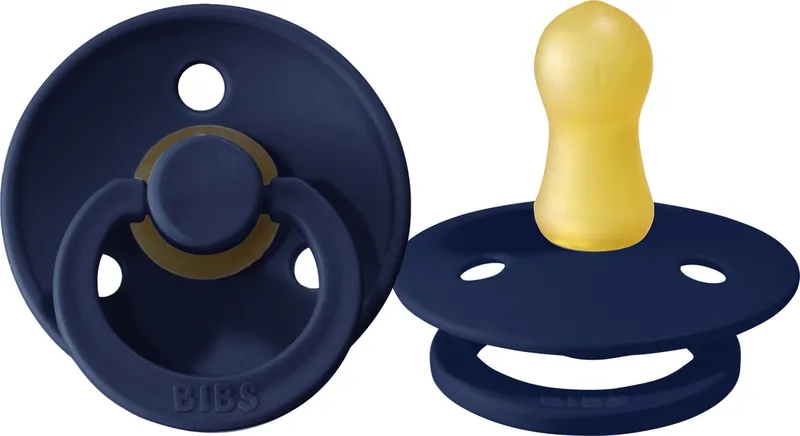Fopspeen - Rond - 0-6 Mnd - Deep Space de BIBS en Blauw donker 1 – photo produit