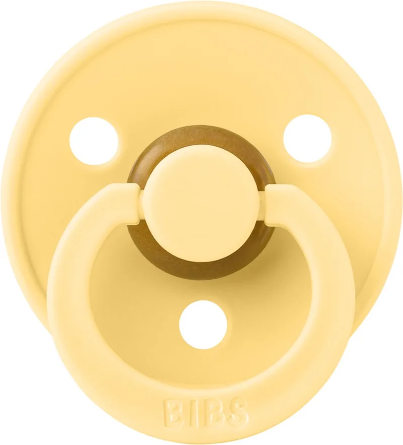 Fopspeen - Rond - 0-6 Mnd de BIBS en Pale Butter – photo produit