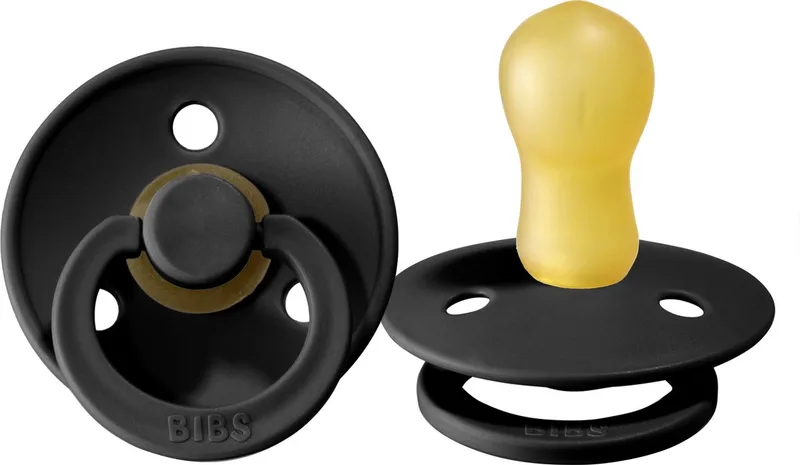 Fopspeen - Rond - 18+ Mnd - Black de BIBS en Noir – photo produit