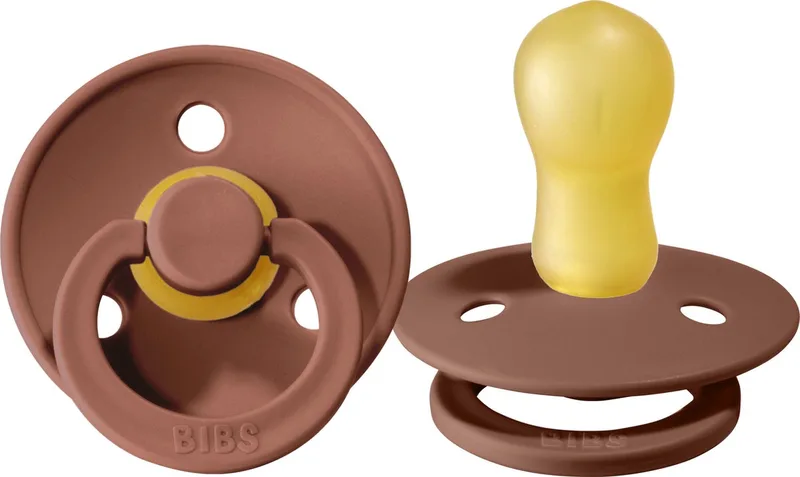 Fopspeen - Rond - 18+ Mnd - Woodchuck de BIBS en Marron – photo produit