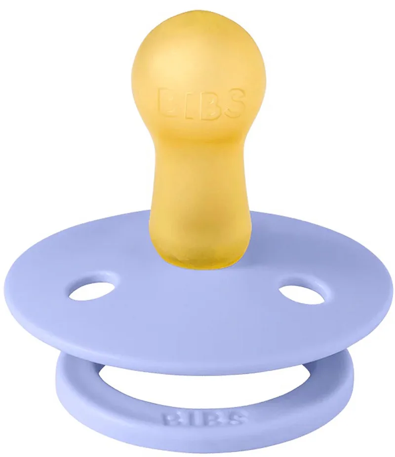 Fopspeen - Rond - 2 Stuks - 6-18 Mnd - Hush / Grape de BIBS en Violet – photo produit