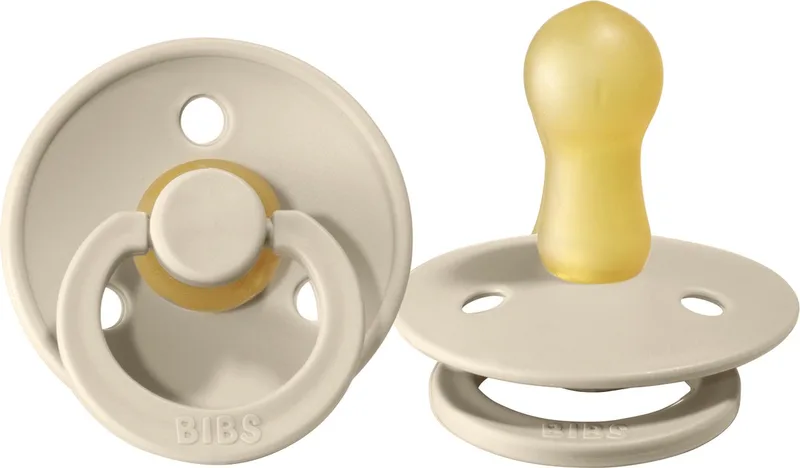 Fopspeen - Rond - 6-18 Mnd - Sand de BIBS en Beige – photo produit
