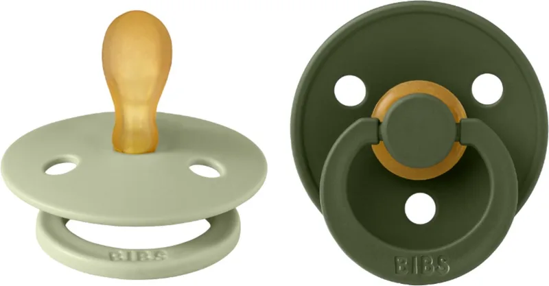 Fopspeen - Symmetrisch - 2 Stuks - 0-6 Mnd - Sage/Hunter Green de BIBS en Vert – photo produit