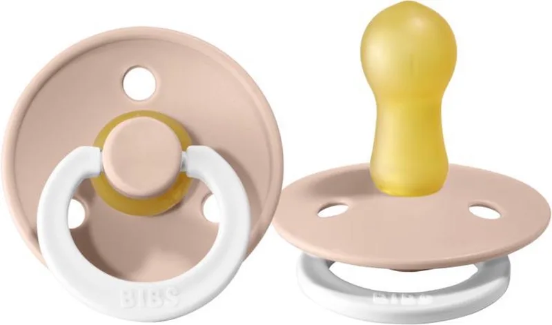 fopspeen | T2 6-18 maanden |Glow in the dark Blush 2 stuks ! de BIBS en Oud roze – photo produit
