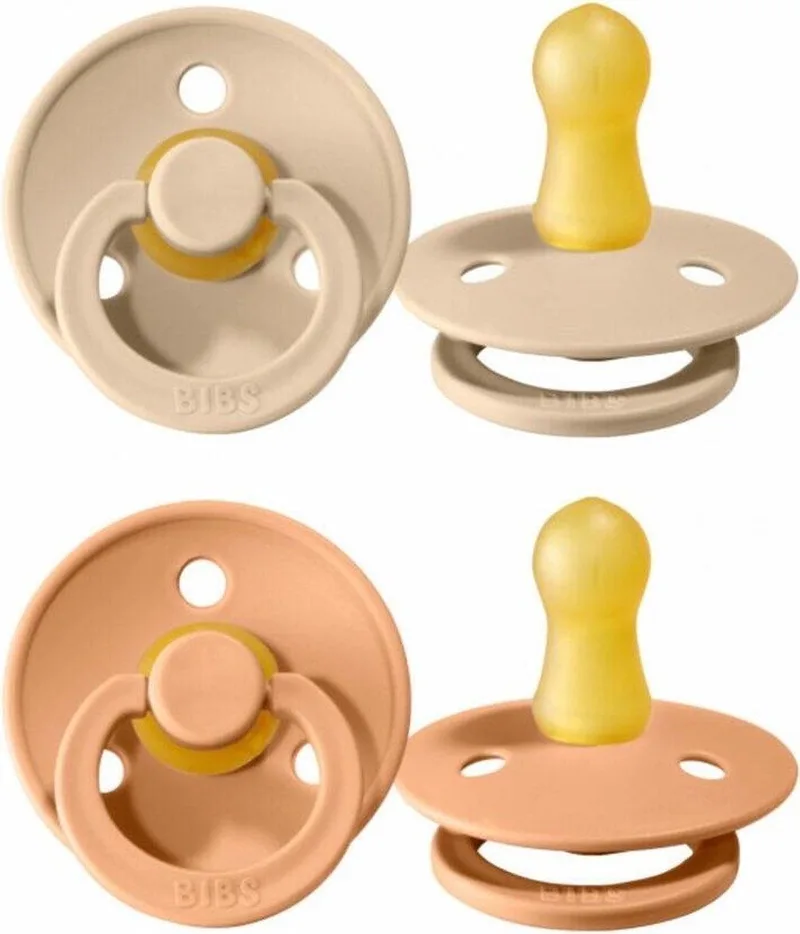 Fopspeen - Vanilla/Peach - 2 stuks - Stage 2 de BIBS en Vanilla, Peach – photo produit