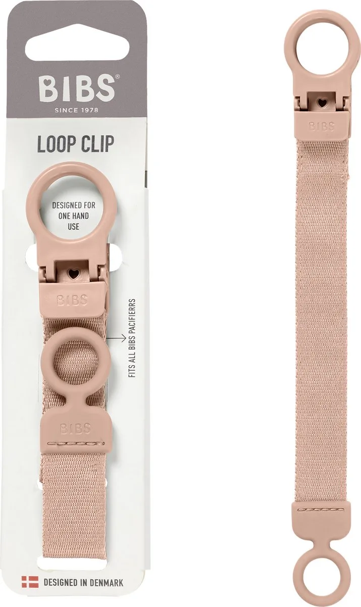 Fopspeenkoord Loop - Past op alle BIBS-fopspenen van BIBS in Blush – productfoto