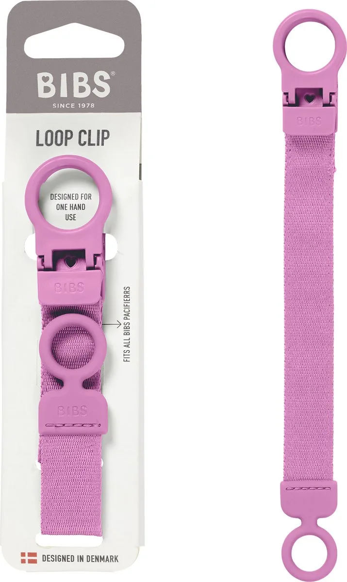 Fopspeenkoord Loop - Past op alle BIBS-fopspenen van BIBS in Bubblegum – productfoto
