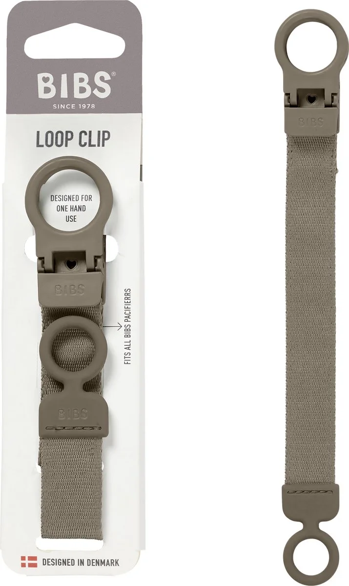 Fopspeenkoord Loop - Past op alle BIBS-fopspenen de BIBS en Dark Oak – photo produit