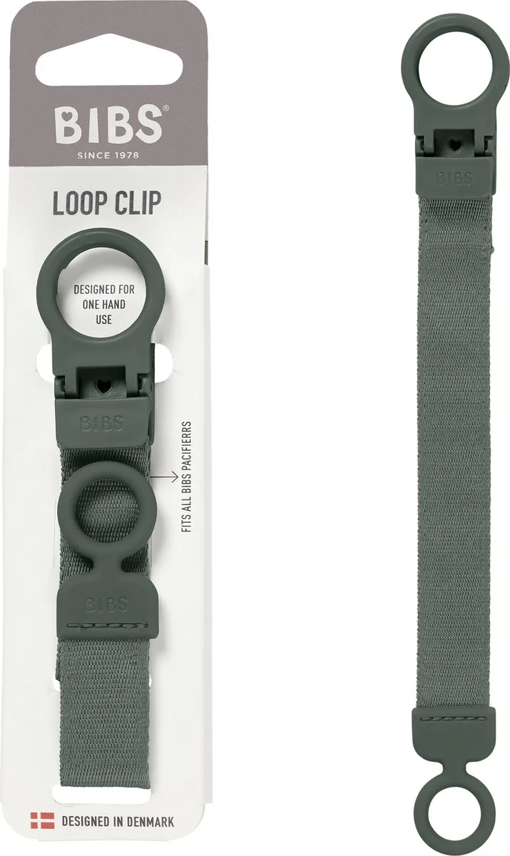 Fopspeenkoord Loop - Past op alle BIBS-fopspenen van BIBS in Pine – productfoto