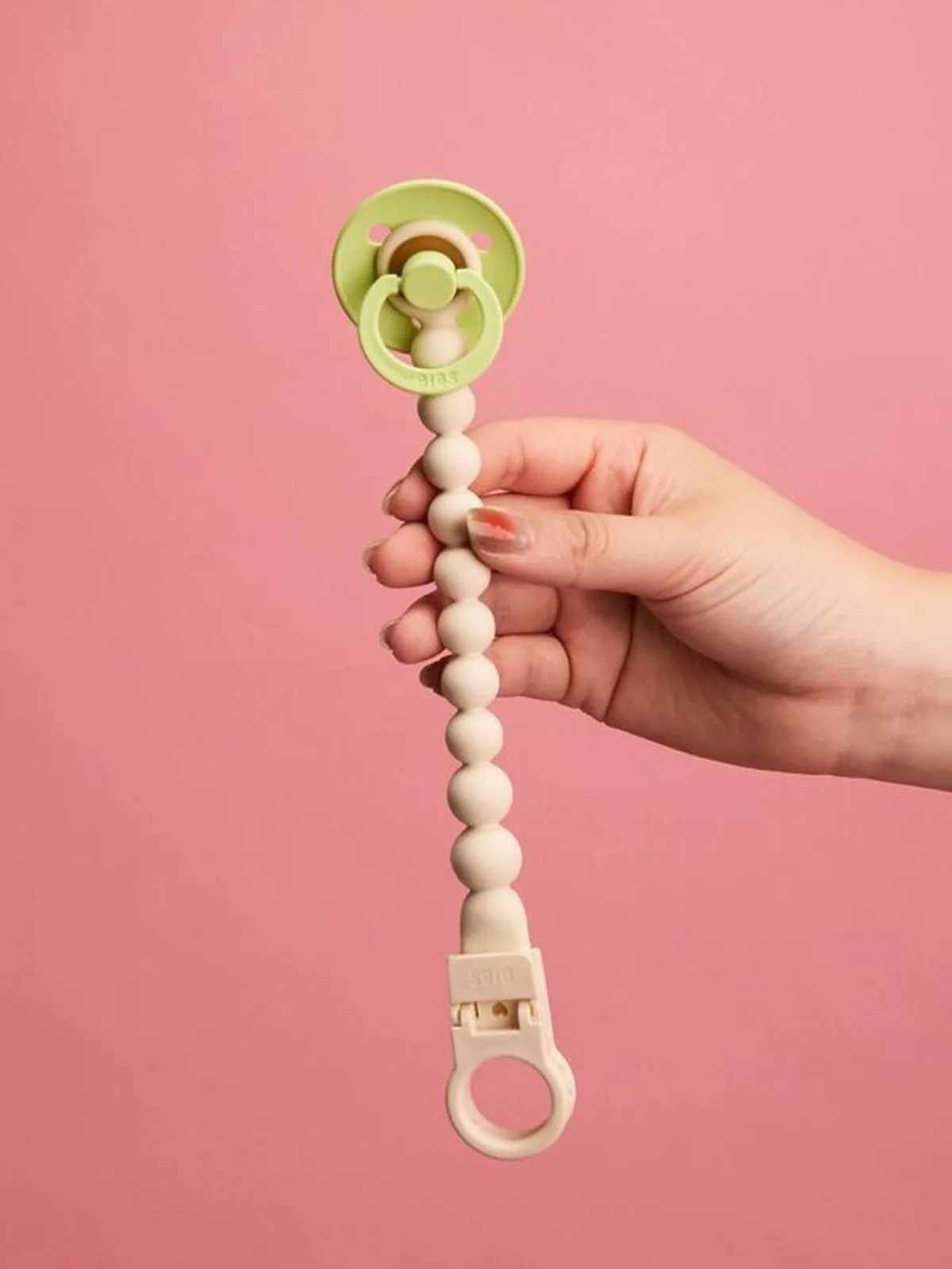 fopspeenkoord met kralen ecru by BIBS – product photo