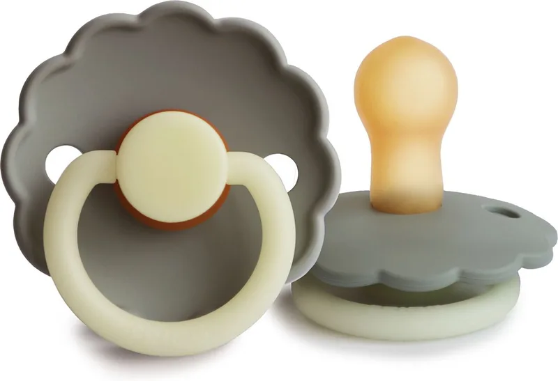 Frigg fopspeen - maat 1 0-6 maanden - 1 stuk - daisy glow in the dark - portobello de BIBS en Glow Portobello – photo produit