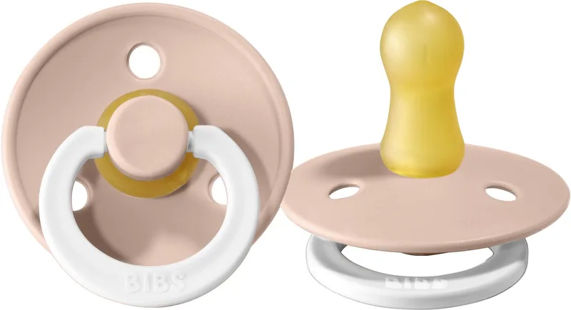 Glow In The Dark Fopspeen - Rond - 0-6 Mnd - Blush de BIBS en Rose – photo produit