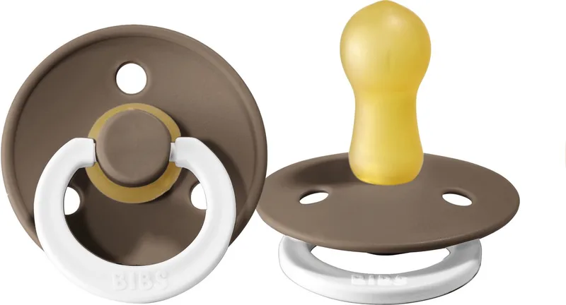 Glow In The Dark Fopspeen - Rond - 6-18 Mnd - Dark Oak de BIBS en Glow Dark Oak – photo produit
