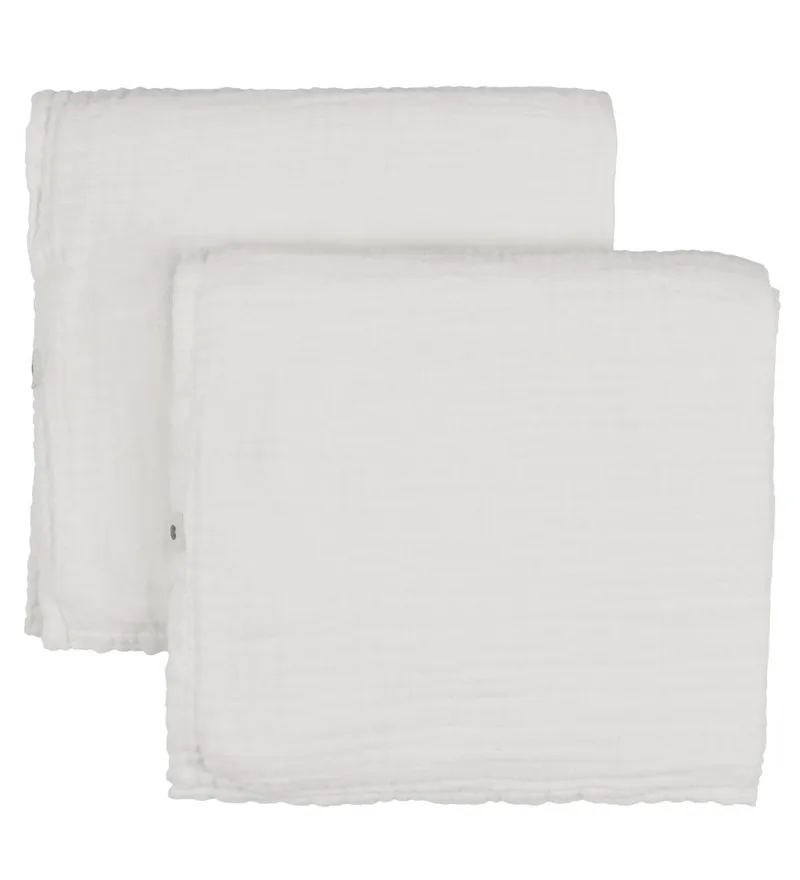Hydrofiele Doek - 2-pack - 70x70 cm - Ivory by BIBS – product photo