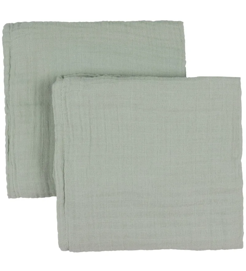 Hydrofiele Doek - 2-pack - 70x70 cm - Sage by BIBS – product photo