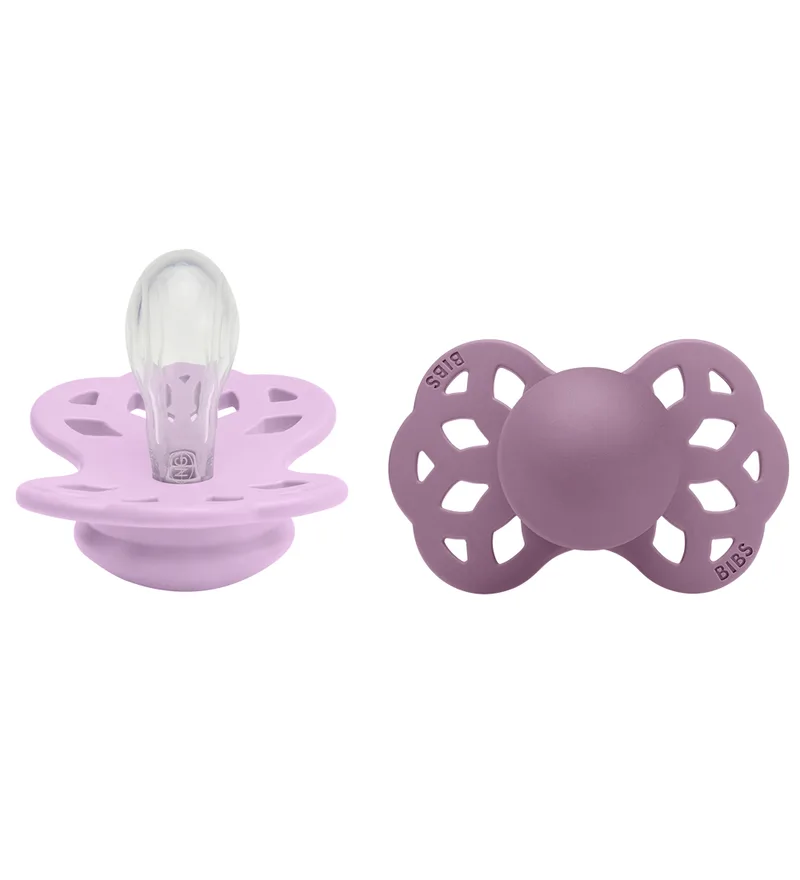 Infinity Fopspenen - 2-pack - Maat 1 - Symmetrisch - Violet van BIBS – productfoto