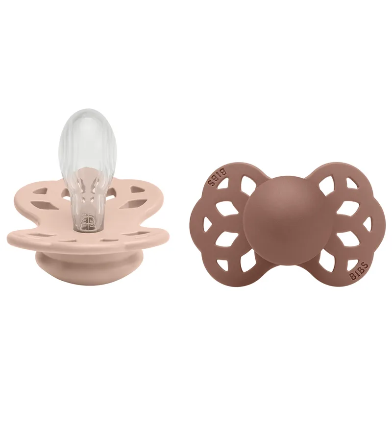 Infinity Fopspenen - 2-pack - Maat 2 - Symmetrisch - Blush de BIBS – photo produit