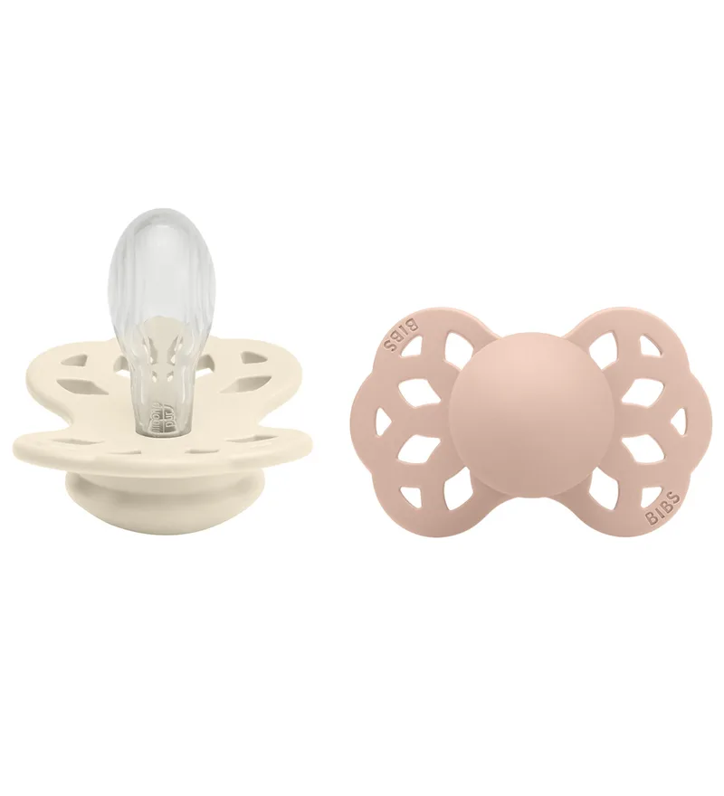 Infinity Fopspenen - 2-pack - Maat 2 - Symmetrisch - Ivory de BIBS – photo produit