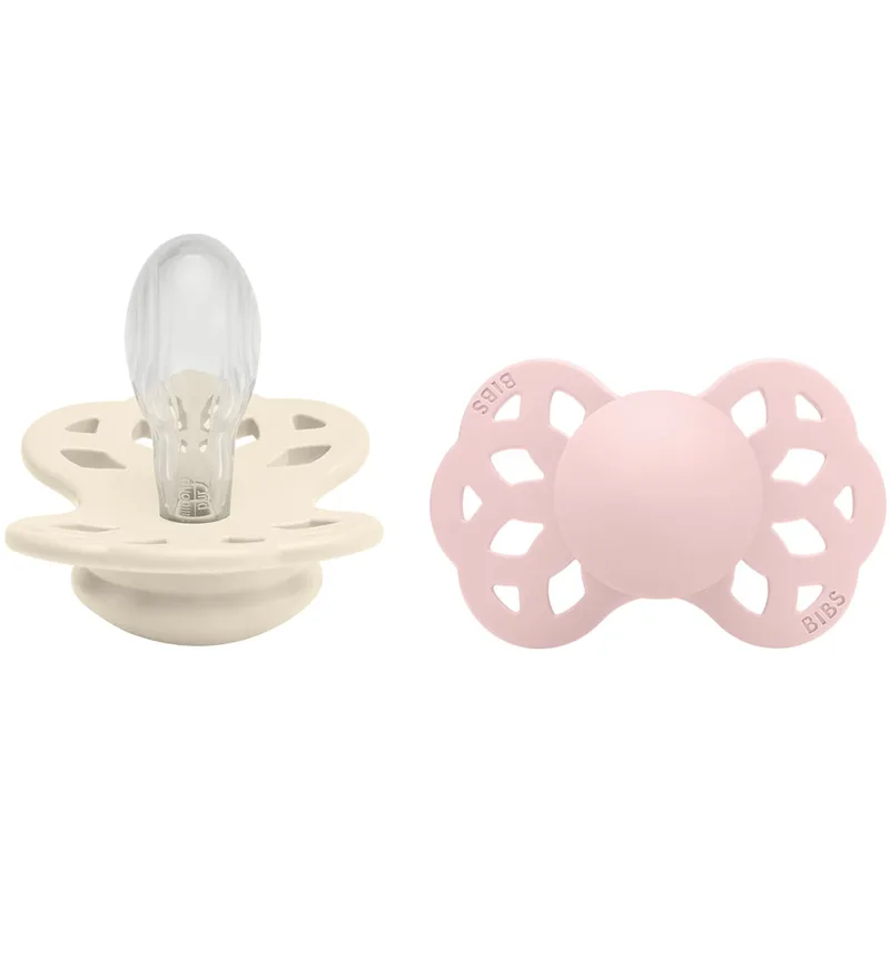 Infinity Fopspenen - 2-pack - Maat 2 - Symmetrisch - Ivory de BIBS – photo produit