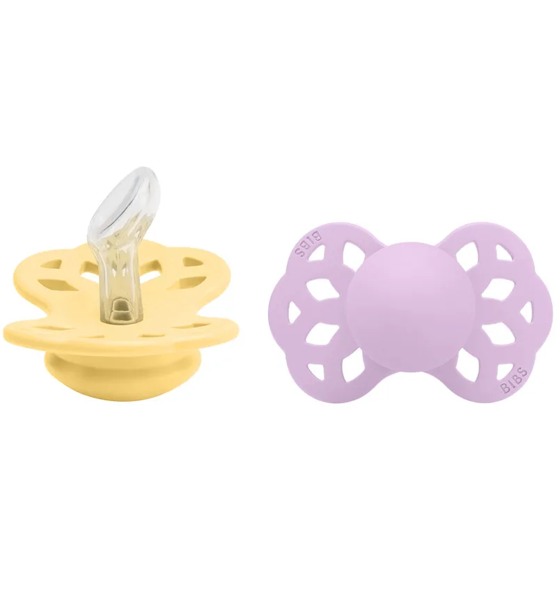 Infinity Speen - 2-pack - Maat 1 - Anatomisch - Pale Boter van BIBS – productfoto