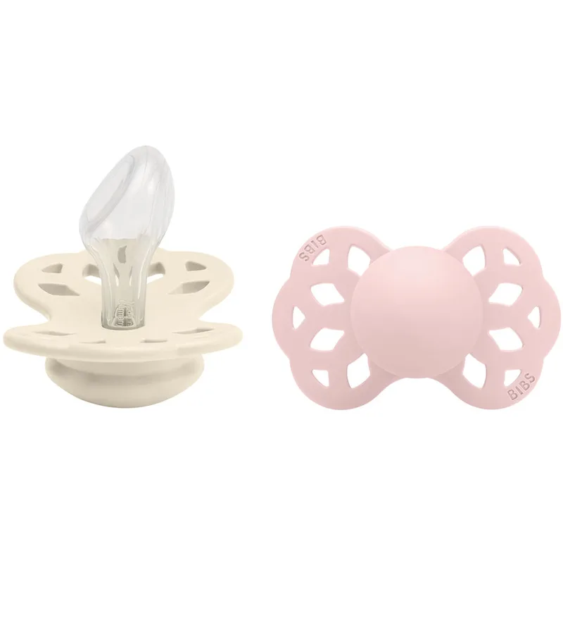 Infinity Speen - 2-pack - Maat 2 - Anatomisch - Ivory/Bloss by BIBS – product photo