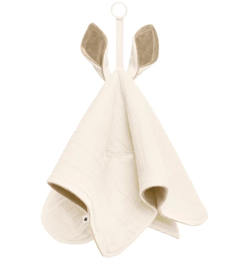 Knuffeldoekjes - 40x40 cm - Kangoeroe - Ivory/Vanilla by BIBS – product photo