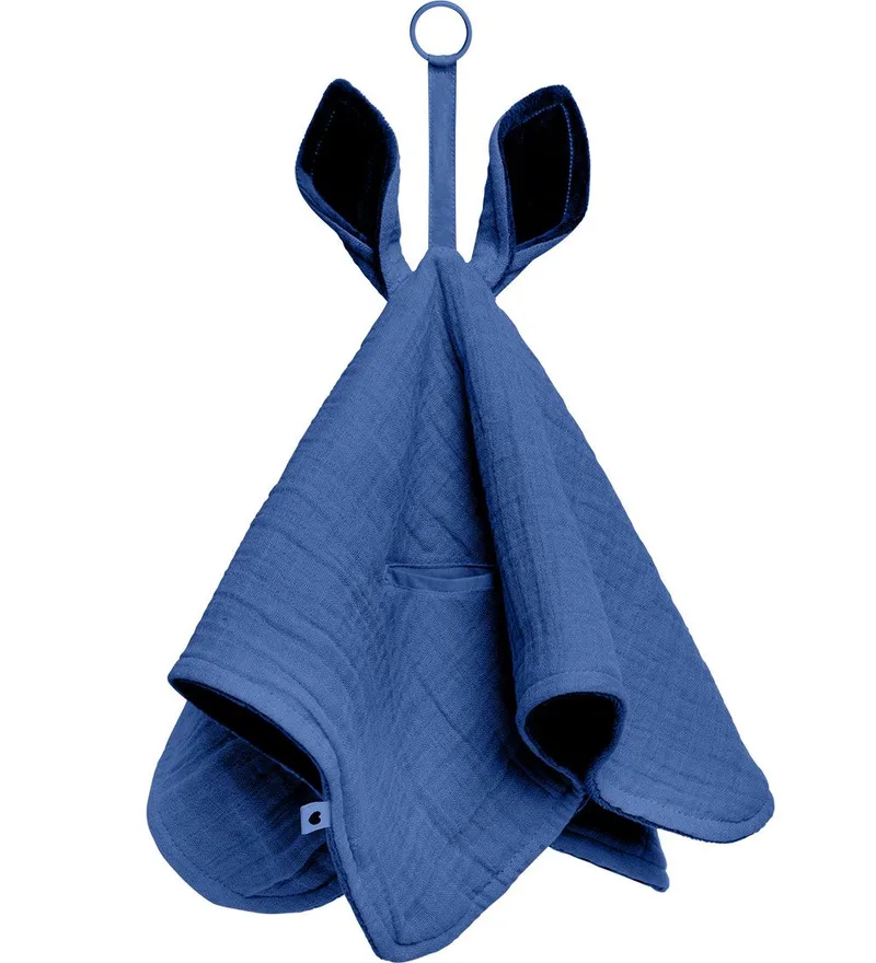 Knuffeldoekjes - 40x40 cm - Kangoeroe - Korenbloem/Baby Blu van BIBS – productfoto