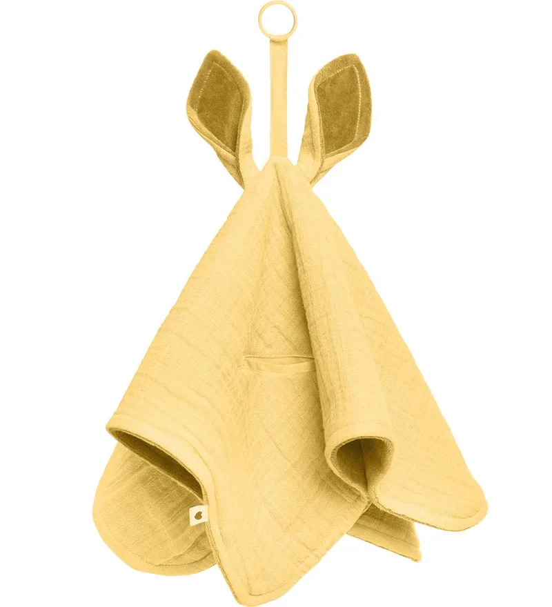 Knuffeldoekjes - 40x40 cm - Kangoeroe - Pale Boter/Ivory de BIBS – photo produit