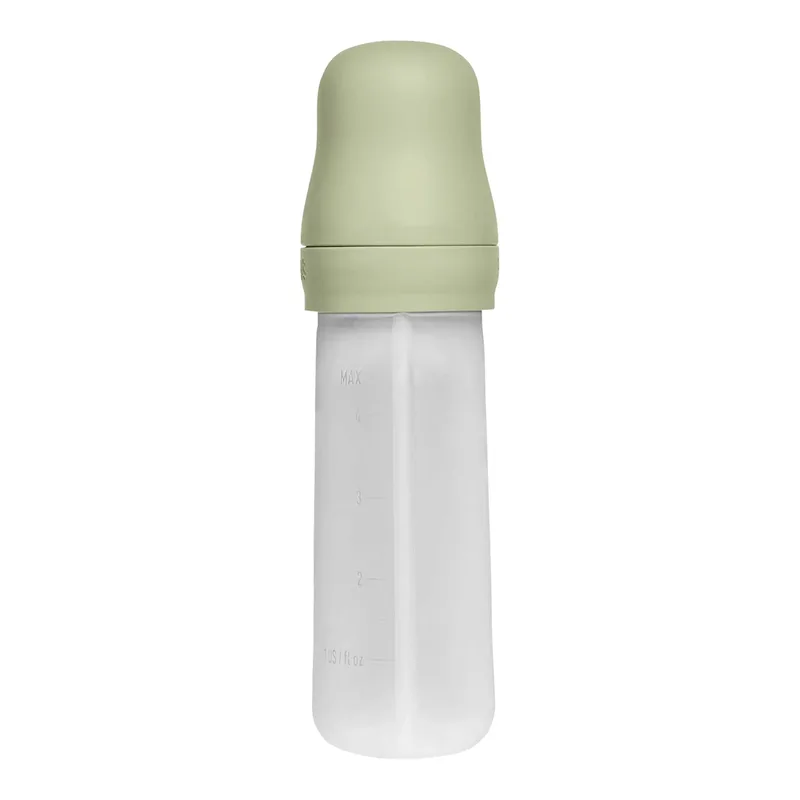 Knijplepel voor zelf voeden - 6+ mnd - Sage van BIBS in Groen, 7,7 × 5 × 18 mm – productfoto