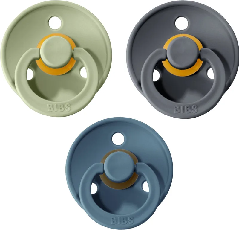 Speen Set 6 18 Maanden | Fopspeen Set 3 Stuks | Sage, Petrol, Iron van BIBS in Sage, Petrol, Iron – productfoto