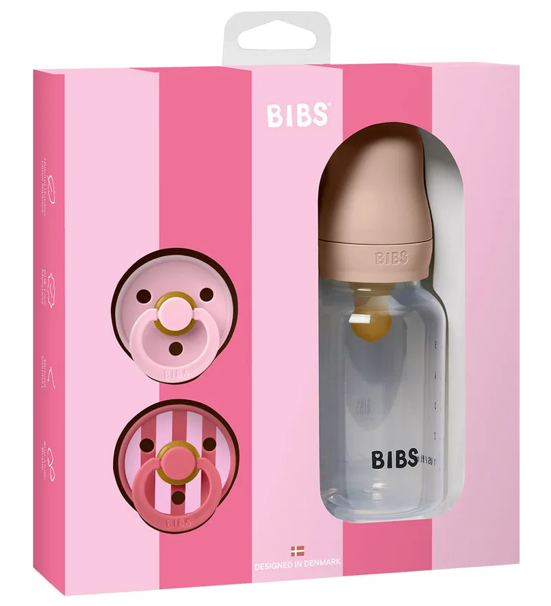 Strooi - Cadeauset - Fopspenen/Babyflesje - Blush van BIBS – productfoto 1 van 4