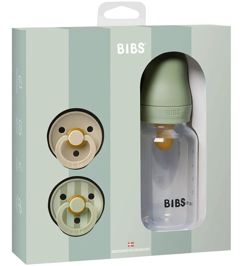 Strooi - Cadeauset - Fopspenen/Babyflesje - Sage van BIBS – productfoto 1 van 4