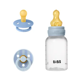 Strooien - Cadeauset - Fopspenen/Babyflesje - Baby Blue van BIBS – productfoto 2 van 4