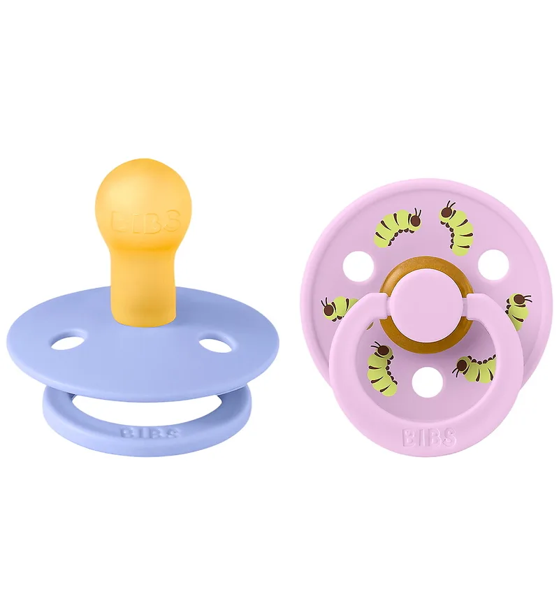 Studio Colour Fopspenen - Maat 1 - Rond - 2-pack - Hush/Vio de BIBS – photo produit