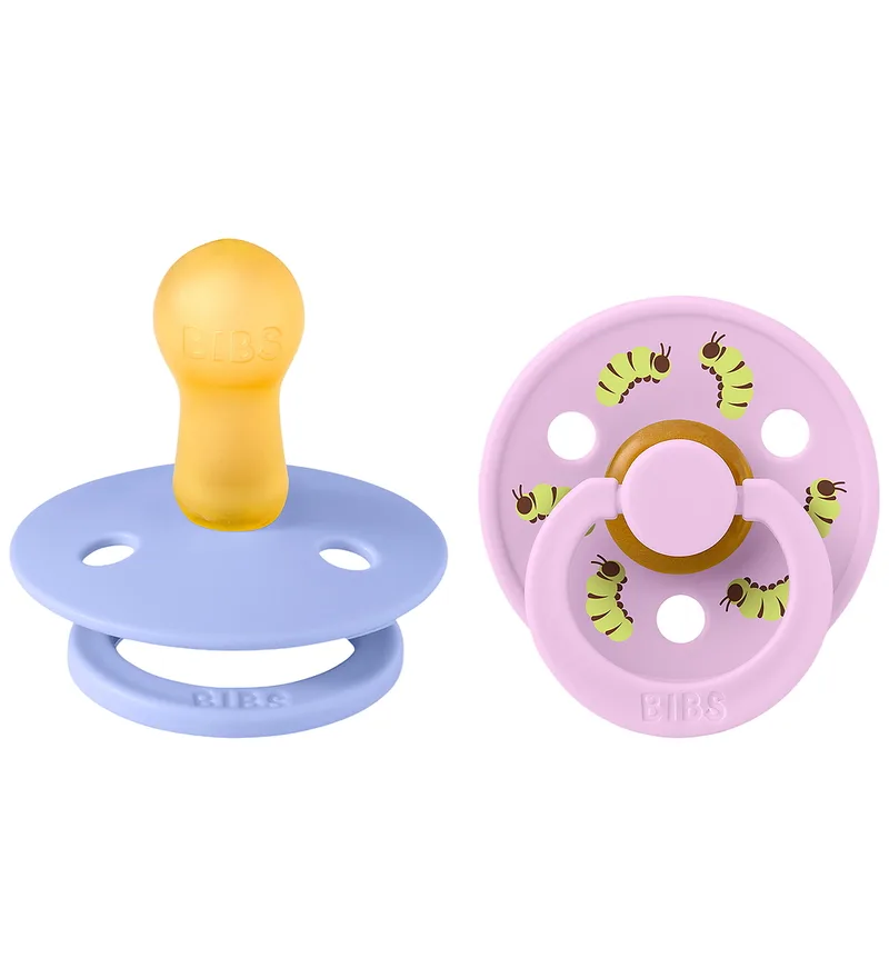 Studio Colour Fopspenen - Maat 2 - Rond - 2-pack - Hush/Vio von BIBS – Produktfoto