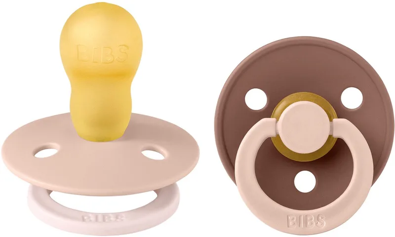 Studio Fusion Fopspeen - Rond - 2 Stuks - 18-36 Mnd - Blush/Woodchuck de BIBS en Rose – photo produit