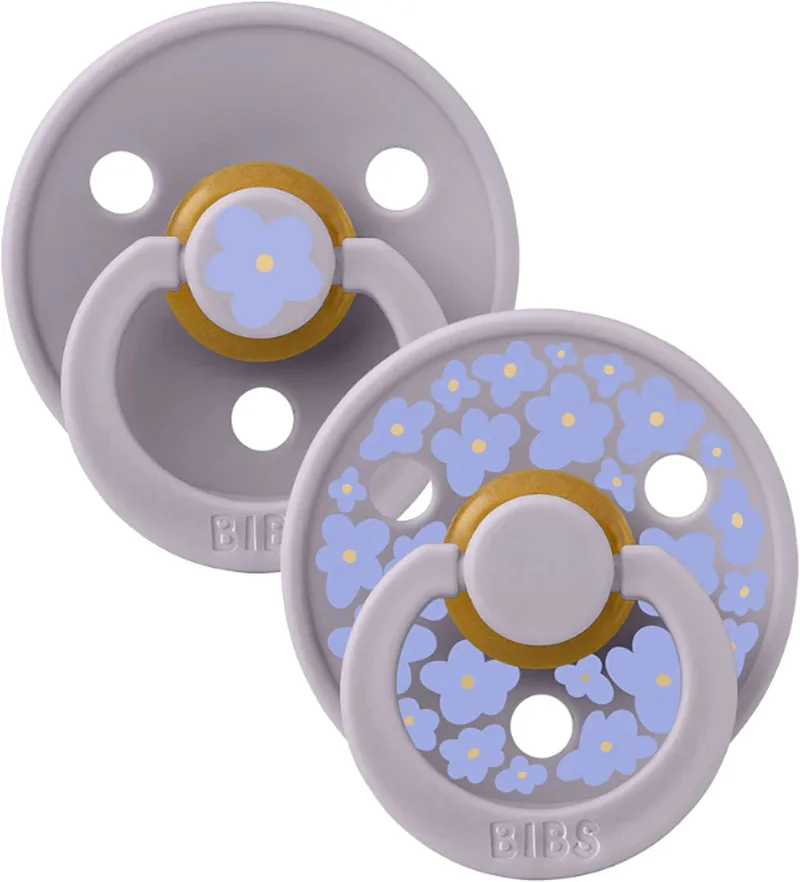 Studio Jasmin Fopspeen - 0-6 Mnd - 2 Stuks - Fossil Mix van BIBS in Grijs – productfoto