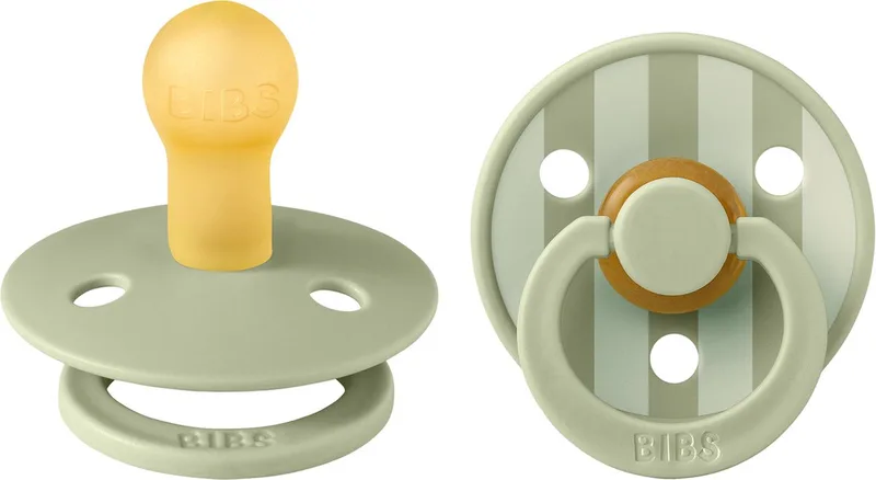 Studio Pin Fopspeen - 0-6 Mnd - 2 Stuks - Sage Mix van BIBS in Meerkleurig – productfoto